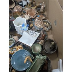 Wade trinket dishes and boxes, animal figures, etc