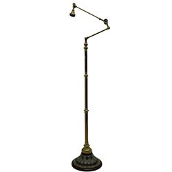 Early 20th century brass adjustable floo