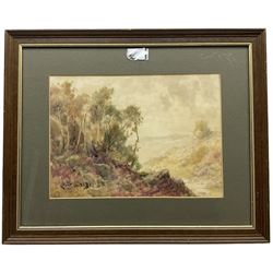 Lester Sutcliffe (British 1848-1933): View over Moorland, watercolour signed 21cm x 29cm