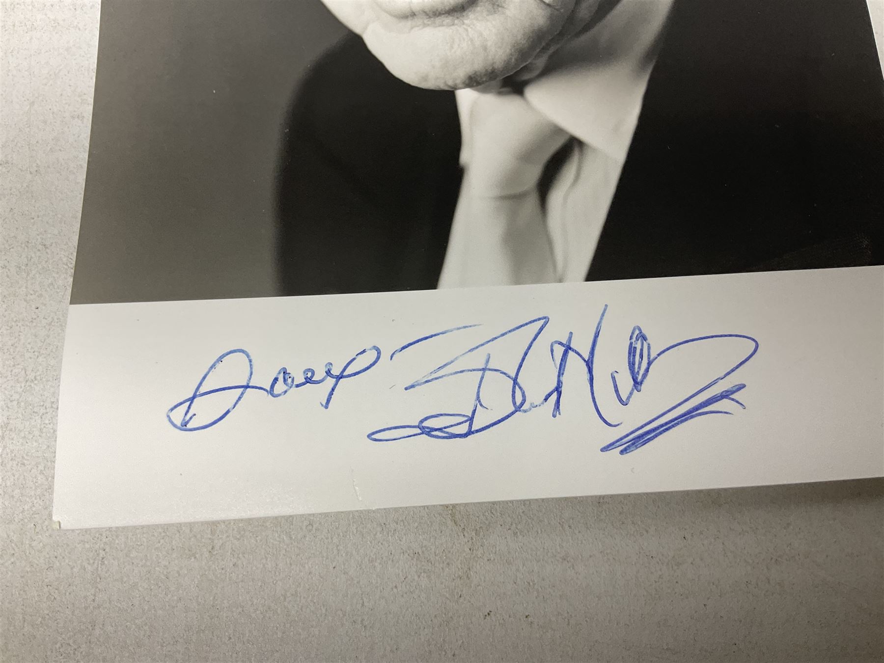 Dame Vera Lynn - collection of six signatures comprising TLS, album page and four colour photographs (including White Cliffs of Dover); signed photograph of John Mills; and signed photographs of film stars each with CoA including Bob Hope, Charlton Heston, Gene Autry, Sound of Music Julie Andrews and Christopher Plummer and Joanna Lumley