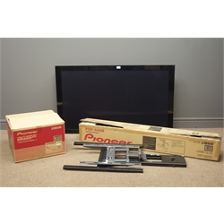  Pioneer 'PDP-5080XD' plasma television with Pioneer 'S-DV222 speakers and surround sound with wall bracket (This item is PAT tested - 5 day warranty from date of sale)   