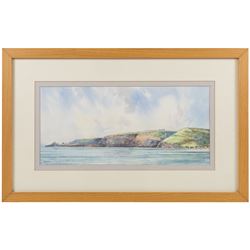 John Freeman (British 1942-): 'Runswick Bay' and 'Staithes', one watercolour signed titled and dated '96 and one limited edition coloured print signed and numbered 8/500 in pencil max 25cm x 38cm (2)