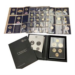 The Royal Mint United Kingdom 2017 proof coin set, commemorative edition, cased with certificate, togehter with other coins