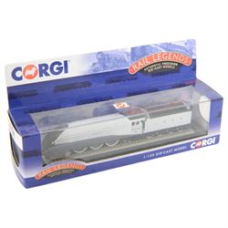 Six Corgi Rail Legends 1:120 scale diecast locomotives, including a limited edition Flying Scotsman example, all boxed 