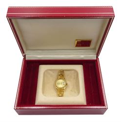 Rolex Oyster Perpetual Datejust ladies automatic 18ct gold bracelet wristwatch, circa 1989, model No. 69178, serial No. L395850, boxed