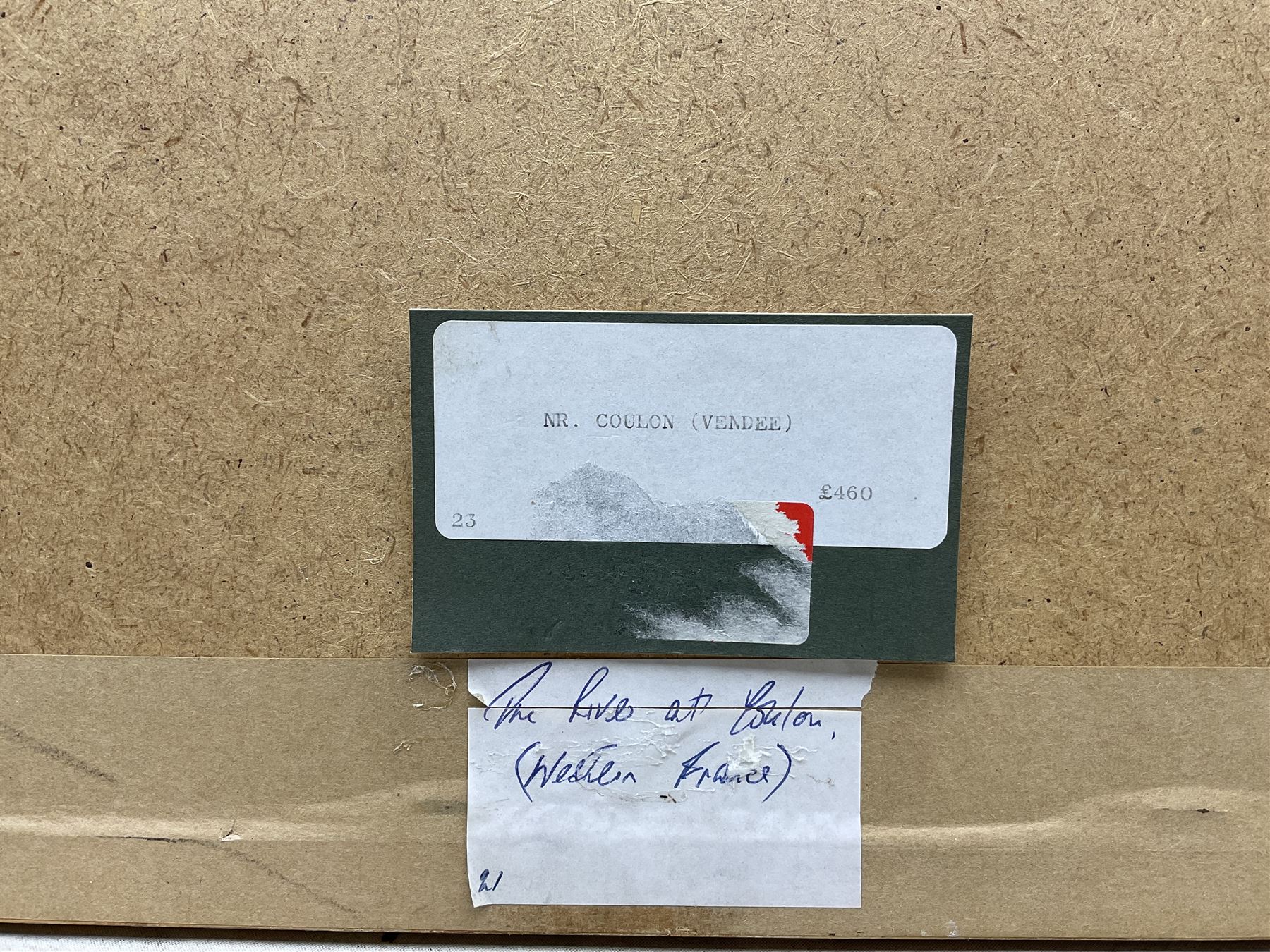 Margaret Glass (British 1950-): 'Near Coulon', pastel signed with initials and dated '91, titled on label verso 27cm x 36.5cm