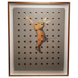 Charming Baker (British 1964-): ‘Live Everyday Like Your Hair is on Fire’, screenprint in colours on birch plywood signed and numbered 1/35 in pen pub. by Jealous Gallery & Print Studio, London, with their and the artist's incised stamps 104cm x 82cm