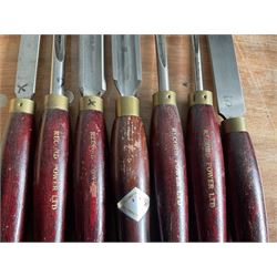 Record wood turning chisels (7) - THIS LOT IS TO BE COLLECTED BY APPOINTMENT FROM DUGGLEBY STORAGE, GREAT HILL, EASTFIELD, SCARBOROUGH, YO11 3TX