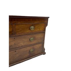 Early 19th century mahogany chest, fitted with two short and two long drawers