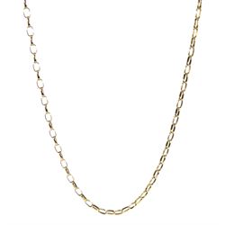 9ct gold link necklace hallmarked, approx 6gm