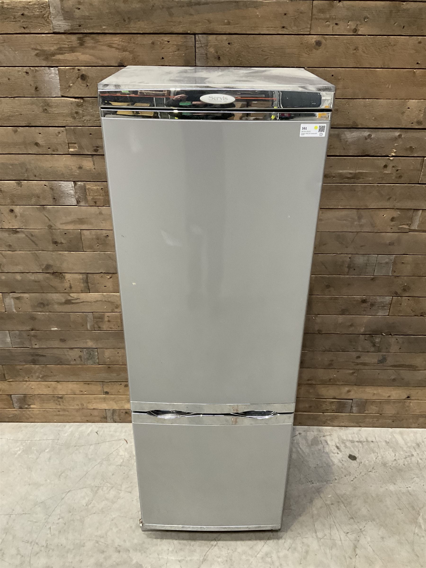 Servis fridge freezer, silver and grey finish
