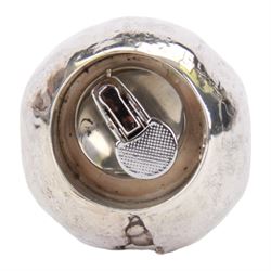 20th century Italian silver novelty table light, modelled in the form of a pomegranate, marked Buccellati, Italy, Sterling, H8.5cm 

