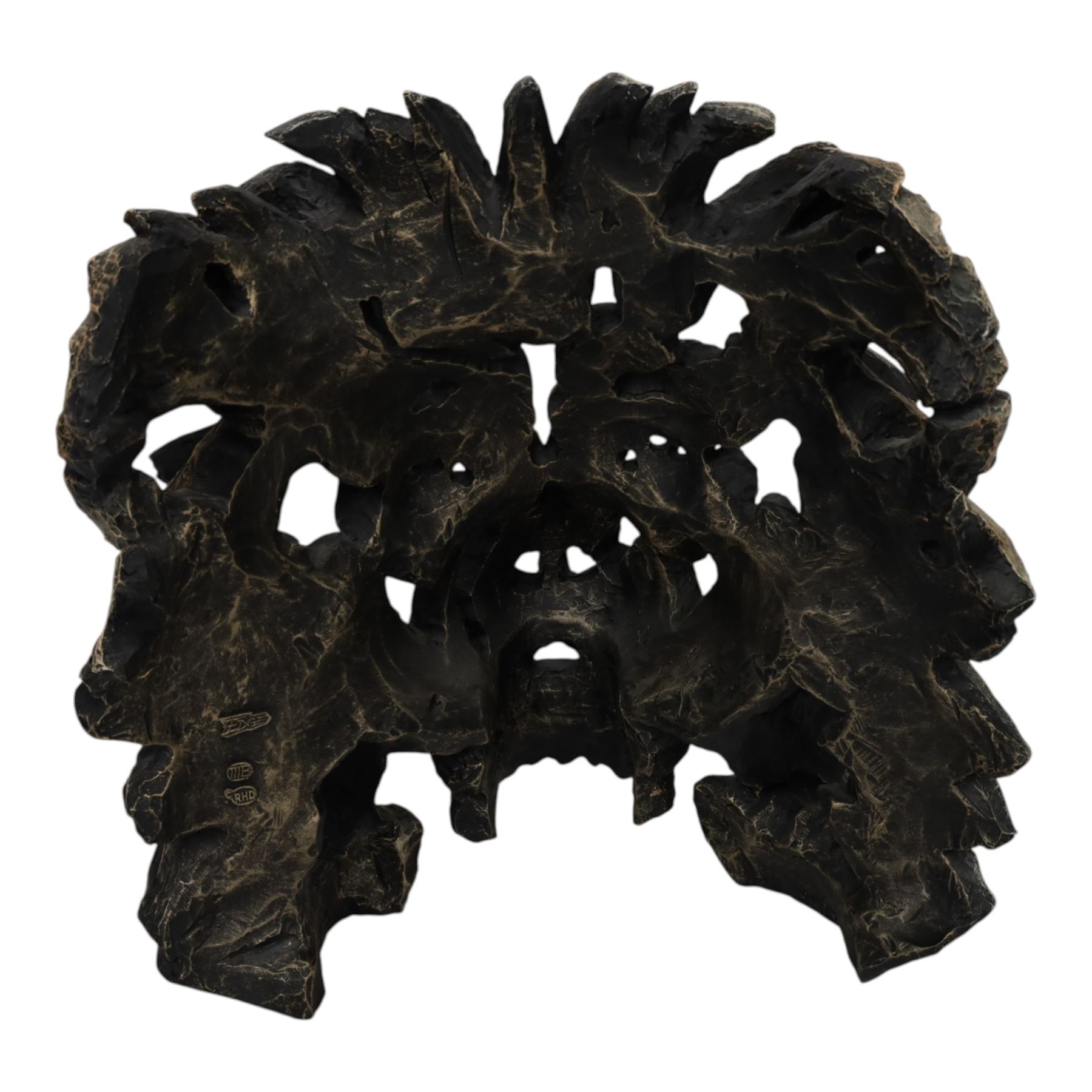 Matt Buckley for Edge Sculpture - 'Savannah Lion', composite bust, H53cm