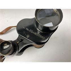 Pair of Bausch & Lomb U.S.A. 30mm binoculars and a pair of WWII period Bino Prism No.5 MKV 7X binoculars dated 1944 (2)