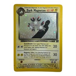 Collection of mainly vintage Pokemon cards including Charizard Base Set Holographic number 4/102 and two Ancient Mew 2000 promo cards, some housed within plastic wallets and some loose