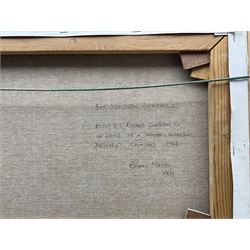 Brian Mays (British 1938-2005): Training Ship 'Sir Winston Churchill', oil on canvas signed, titled and dated 1991 verso 29cm x 44cm 
Provenance: direct from the family of the artist.