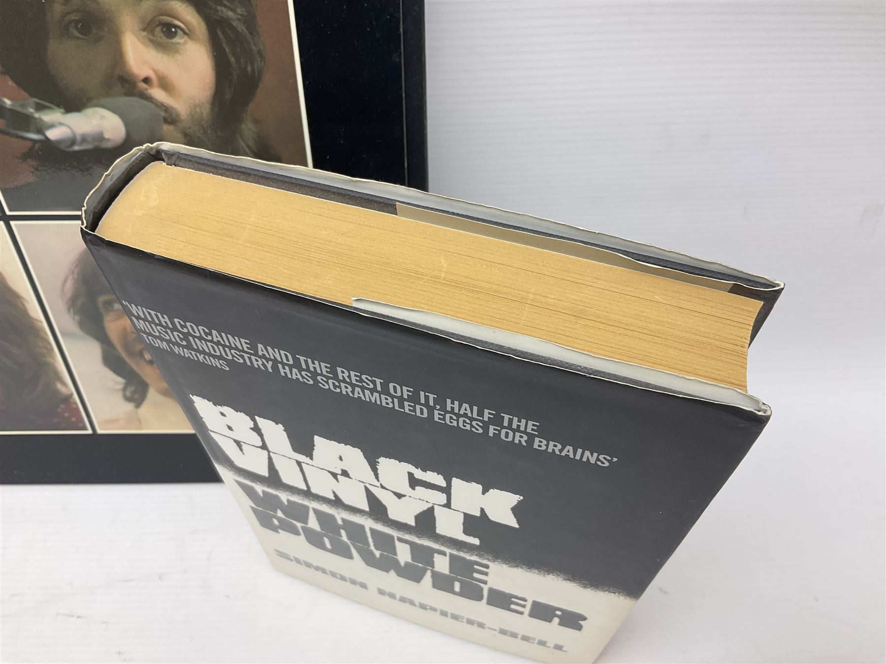Beatles 'Get Back' book; The Rolling Stones on Camera of Guard with DVD by Mark Hayward; Black Vinyl White Powder by Simon Napier-Bell