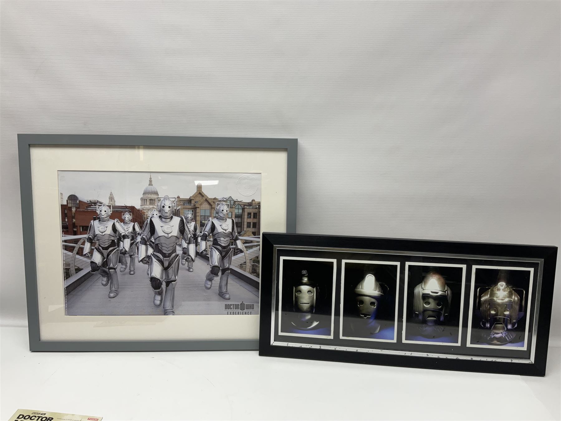 Doctor Who collectables to include ‘British Icon Dalek’ limited 50th anniversary edition in original box, collectors cookie jar, Dalek and Tardis related figures, sonic screwdrivers, small quantity of stamps, framed prints, books etc 