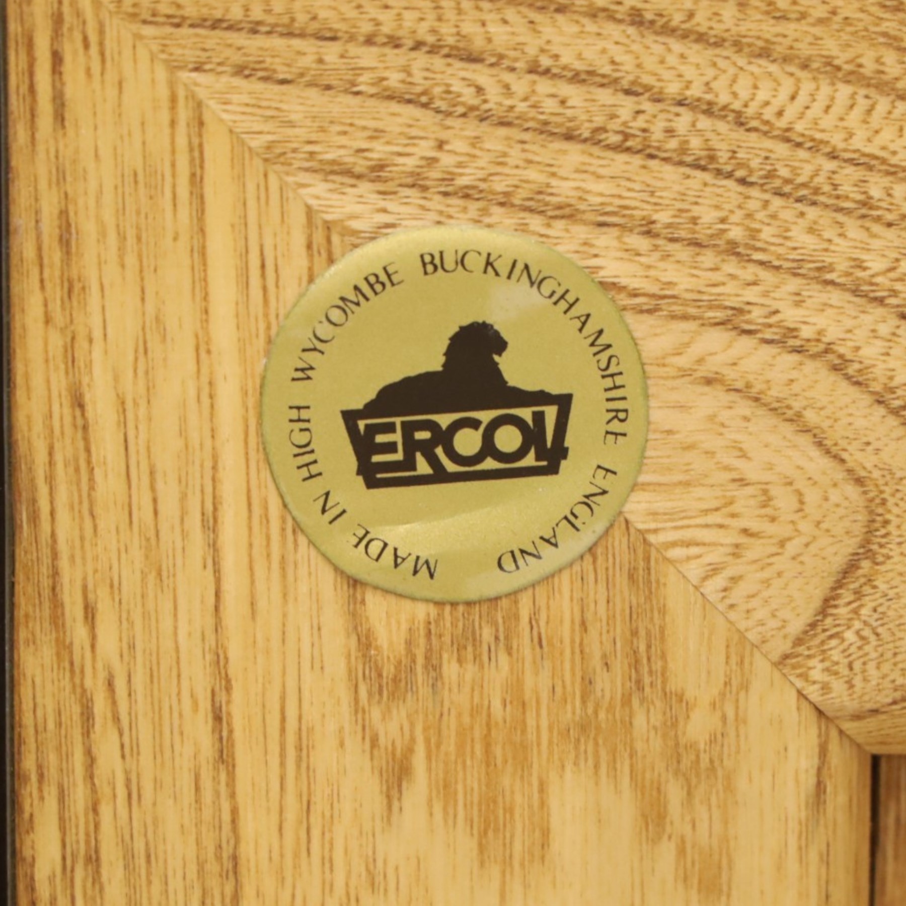 Ercol - mid-20th century light elm and beech Windsor 'model 455' sideboard, rectangular top over three central drawers flanked by cupboards, on castors