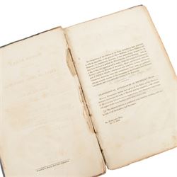 Pierre Egans; Account of the Trial of Joseph Thurell and Joseph Hunt, published Knight & Lacey London, 1824 and Le Petit Journal framed illustrated images of execution of Doctor Crippen, circa 1910, H45cm, L62cm  