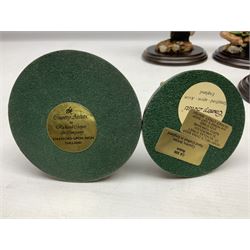 Quantity of Country Artists figures, comprising Woodland Visitors G800, Otter Family CA 552, Barn Owl CA 431, Wren CA 81, Mouse and Acorn CA784, Kingfisher - Broadway CA422, Early Days - Barn Owlets CA 720, together with two Border Fine Arts figures comprising Woodcock by James Harvey, 1985 and First Outing, Many with original boxes (9)