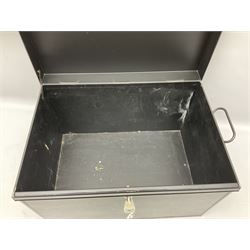 Metal storage box, with key