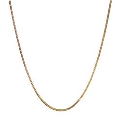 9ct gold foxtail link chain necklace, hallmarked, approx 9.1gm
