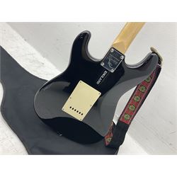 Fender Squier Strat Affinity six-string electric guitar with 20th anniversary plaque verso, serial no.CY20815325 L99cm; in soft carrying case