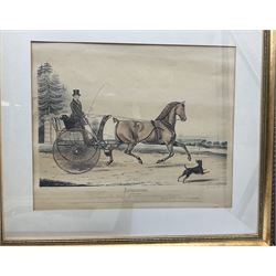  Charles Rosenberg (British 19th century) after William John Huggins (British 1781-1845): 'H C S Macqueen', colour engraving pub. 1834; Richard Gilson Reeve (British 1803-1889) after Francis Calcraft Turner (British 1795-1865): 'Artaxerxes' colour engraving pub. 1838;  Charles Rosenberg (British 19th century) after Jacques Laurent Agasse (Swiss 1767–1849): 'The Last Journey on the Road', colour engraving pub. 1833 max 40cm x 56cm (4)