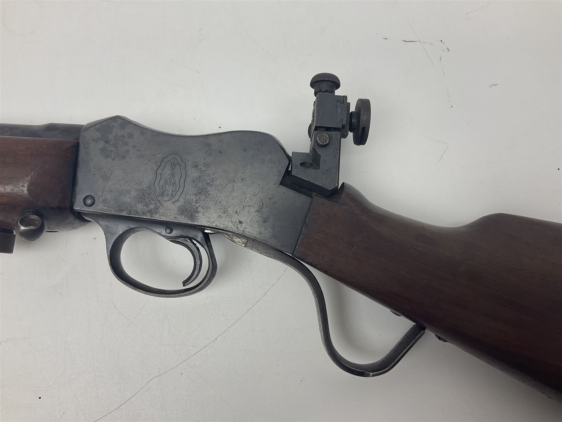 SECTION 1 FIRE-ARMS CERTIFICATE REQUIRED - BSA Martini action .22 long round target rifle, the 63.5cm(25
