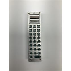 Lexon Stamp Design eight digit liquid crystal display calculator designed by J.M. Massaud H15.5cm; in original box with paperwork