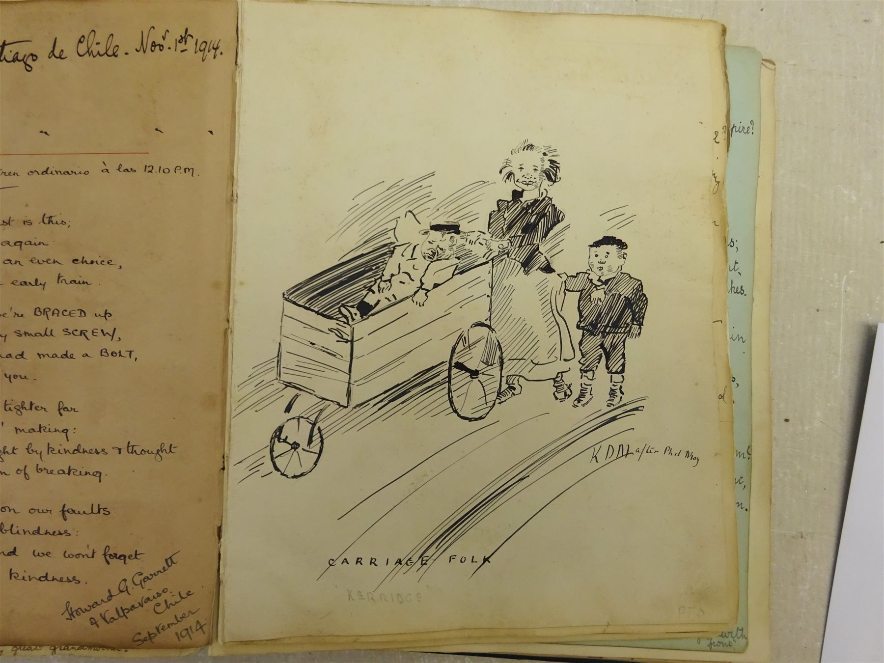 Emily Hilda Rix (Nicholas) (Australian 1884-1961): Girl in a Red Jumper, watercolour signed and dated 'S.S. Runic 4.09. (07)', 22cm x 15cm (album)



Provenance: the sketch is included within a comprehensive and interesting album of sketches, poems, verses and autographs compiled by Theodora (Brodie) Harris-Rivett between 1898 and 1913, who was the granddaughter of Mr Justice Fisher KC and married Rev. AJE Harris-Rivett of Glenrowan, Melbourne, Australia in 1903. It is recorded that Hilda Rix, who studied under leading Australian Impressionist, Frederick McCubbin, at the National Gallery of Victoria Art School from 1902 to 1905 and was an early member of the Melbourne Society of Women Painters and Sculptors, later a friend of Henri Matisse, travelled to Europe on the SS Runic in 1907. Interestingly there is also included a four page poem 'The Absent Minded Beggar' by Rudyard Kipling, who at that time lived in Cape Town where the SS Runic docked on it's voyage to London