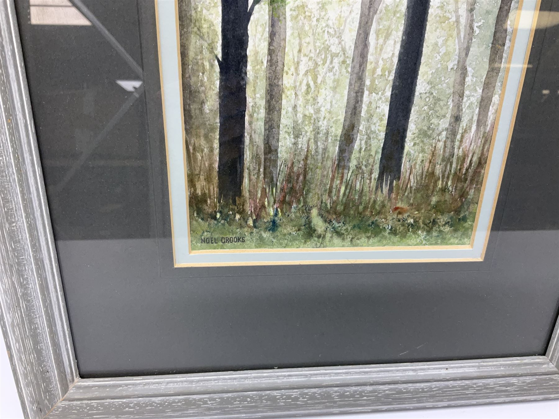 Tony Watts (British 20th century): 'St Mary's and Beverley from the Westwood', oil on board signed together with Noel Crooks (British 20th century): 'Morning Sun', watercolour signed max 40cm x 50cm (2)