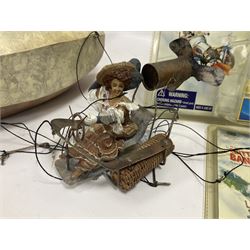Collection of Chitty Chitty Bang Bang figures and model cars both loose and boxed, to include ‘Truly Scrumptious and Jeremy’ blister pack signed by Adrian Hall