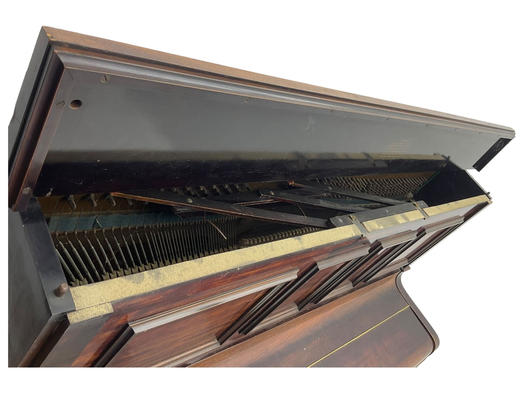 Cottam - Early 20th century (1920's) mahogany cased upright piano, with an overstrung frame and overdamper action, 85 notes A-A (seven octaves).