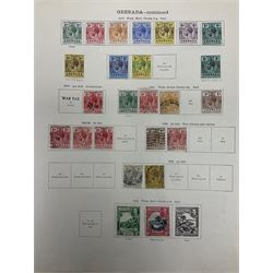 Grenada Queen Victoria and later stamps, including 1861-79 one penny, six pence, one shilling, 1883 halfpenny to one shilling, King George V 1913 values to one shilling etc, housed on pages