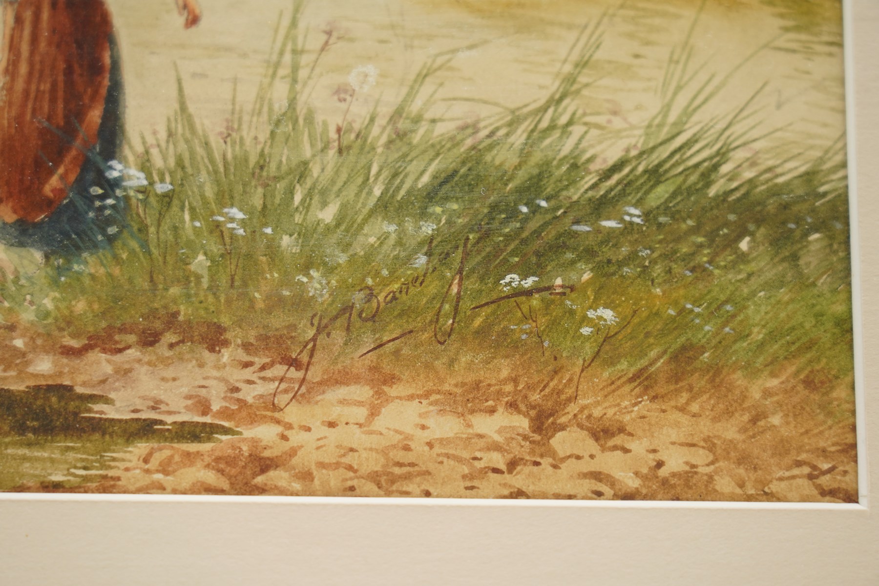 Horace Hammond (AKA James Barclay) (British 1842-1926): Pastoral Views, set of three watercolours signed, in matching gilt frames 43cm x 28.5cm (3)