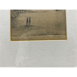 Walter Edwin Law (British 1865-1942): 'Old Millgate' and 'Old Market Street' Manchester, pair etchings signed and titled 22cm x 15cm (2)