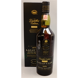  Lagavulin Distillers Edition Double Matured Single Islay Malt Whisky, distilled 1979, Special Release, ltd.ed. lgv. 4/463, 70cl, 43%vol, in carton, 1 bottle. Provenance: Yorkshire Private Collector   