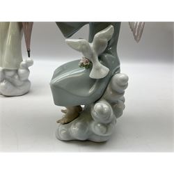 Lladro Season Angels set, comprising Spring Angel no 6146, Fall Angel no 6147, Summer Angel no 6148 and Winter Angel no 6149, all with original boxes, largest example 29cm