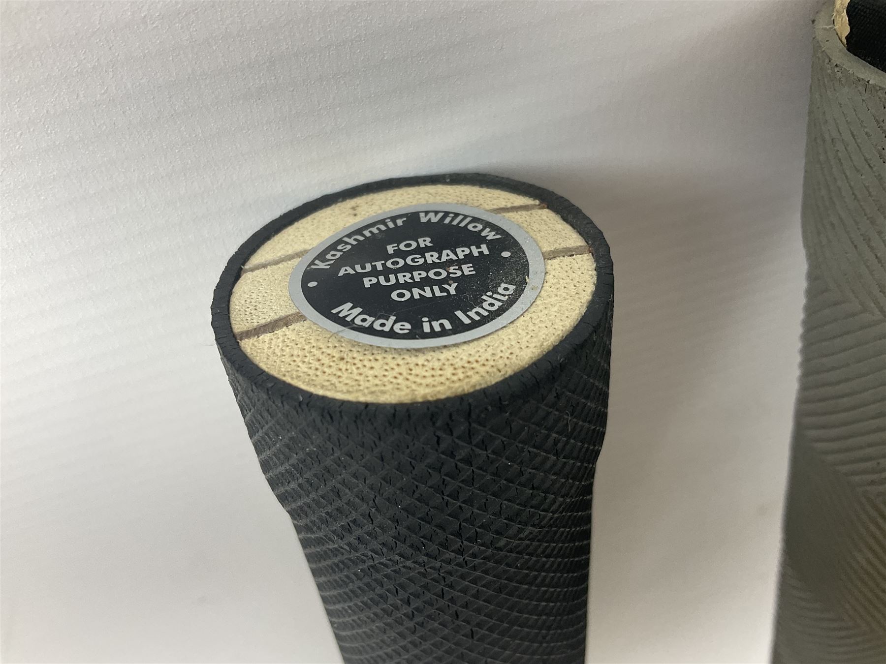 Two signed Yorkshire County cricket bats, from 2007 and 2008 seasons, bearing signatures including Darren Gough, Jason Gillespie, Younus Khan, Michael Vaughn and Tim Bresnan, etc