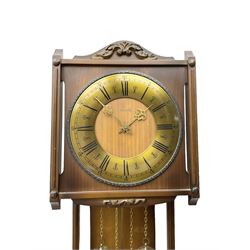 Hermle German double weight driven wall clock
