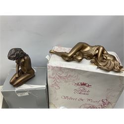  Leonardo collection figures Autumn breeze and Anne Marie, together with a number of composite female nudes, in two boxes 