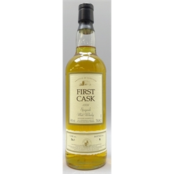  First Cask Speyside Malt Whisky - Glen Spey, distilled 1976, Cask 361, Bottle 8, 70cl, 46%vol, 1 bottle with certificate.   