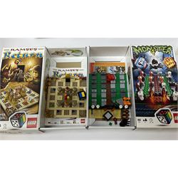Lego System - 5600 Radio Controlled Car, boxed with instructions; and eight various Lego Games comprising Pirate Plank, Monster 4, Frog Rush, UFO Attacks, Lava Dragon, Ramses Return, Ninjago and Shave A Sheep, all boxed with instructions (9)