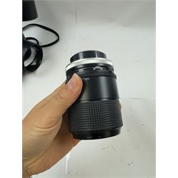 Two Tamron camera lenses, comprising CF Tele-Macro 1:3.8 1:4/210 80-210mm lens serial no. 3500736, with lens caps and hard case, SP 90mm 1:2.5 lens serial no. 306002, with lens caps, hood and case, together with a Tamron extension tube for SP 90/2.5