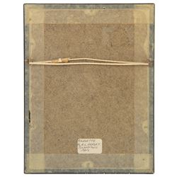 Capt. Harry Lawrence Oakley (British 1882-1960): Mother Father and Two Children, set of four family watercolour silhouettes highlighted in gold pen and pencil signed 11cm x 6cm (4)
Notes: Oakley born in Poppleton York, the son of a chemist who opened shops on Coney Street and Fulford Road. He showed talent for drawing and silhouette cutting from an early age and went on to study art at York School of Science and Art, Leeds School of Art and then the Royal College of Art in London where he was awarded the ARCA diploma in 1908.
He designed the 'Think' poster in collaboration with the North Eastern Railway company in York which then became an official war poster and was used throughout Britain, Australia and Canada. Oakley’s figure of the advancing soldier became an iconic image and was adapted and used in many forms. This success led to further commissions, including the “Remember” poster which was used to recruit men for the Royal Navy.
Oakley served in the Green Howards during the the First War. Each year, between 1920 and 1958, holidaymakers walking along the pier at Llandudno North Wales, could have stopped at a booth to have their silhouette portrait painted or cut by Mr H. L. Oakley, otherwise known as the 'Man with the Magic Scissors'.  