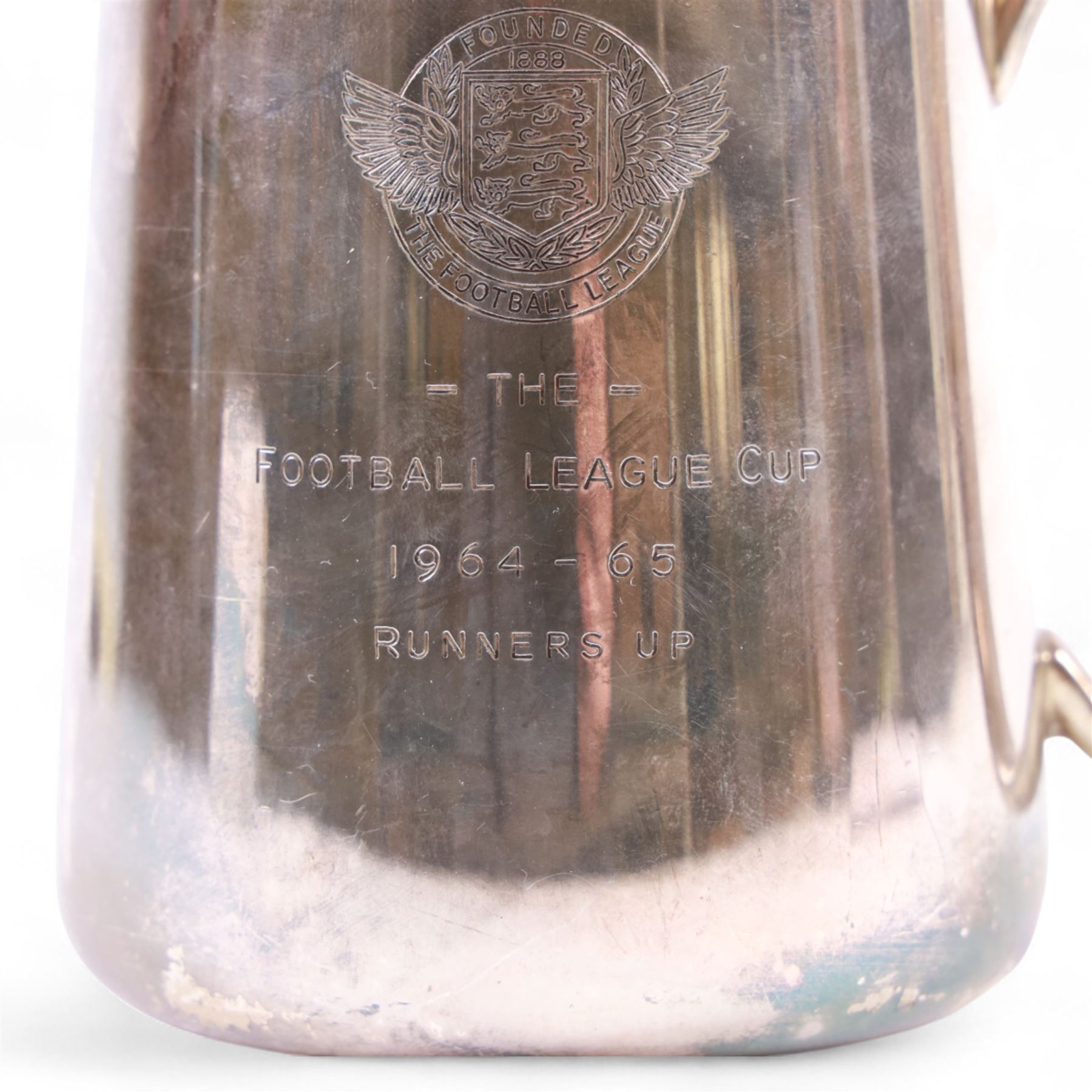 Football League Cup Runners Up tankard, awarded to Colin Appleton, captain of Leicester City for the 1964-65 season
