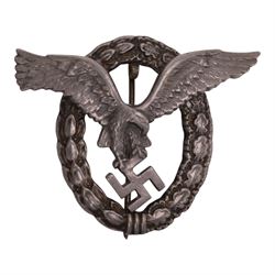 WWII Third Reich Luftwaffe Pilot badge
