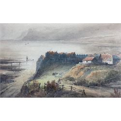Frederick William Booty (British 1840-1924): Robin Hood's Bay - Evening, watercolour signed and dated 1918, 24.5cm x 39.5cm